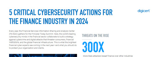 5 Critical Cybersecurity Actions for the Finance Industry in 2024