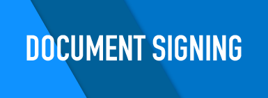 Support Document Signing Header