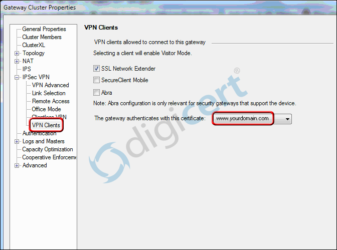 Ssl Certificate Installation For Checkpoint Vpn Appliances