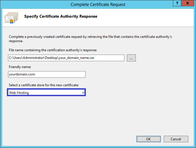 IIS 8 8 5: CSR Creation SSL Certificate Installation